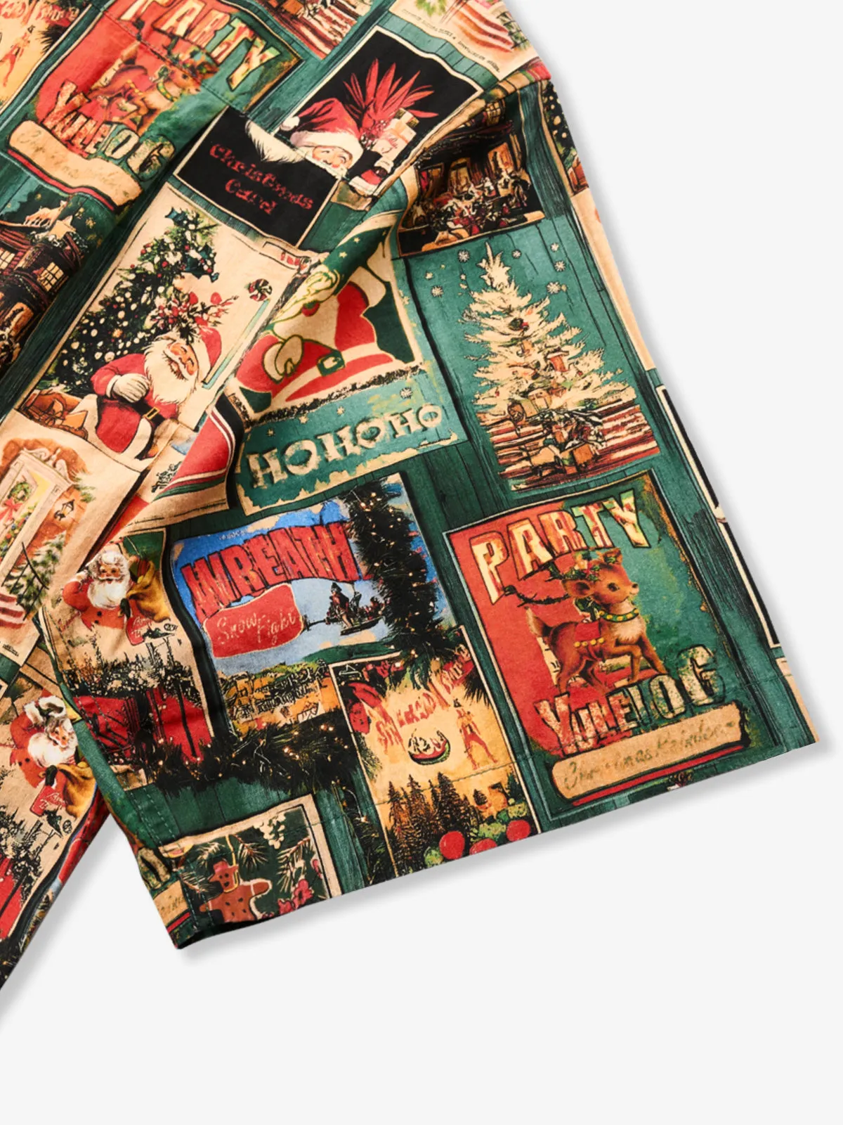 Vintage Christmas Christmas Cotton Shirt sold by Karaku product image thumbnail 5