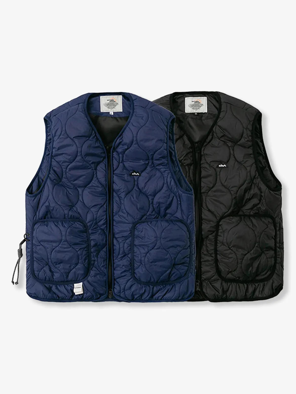 Quilted Vest with Embroidery and Double Zipper sold by Karaku product image thumbnail 5