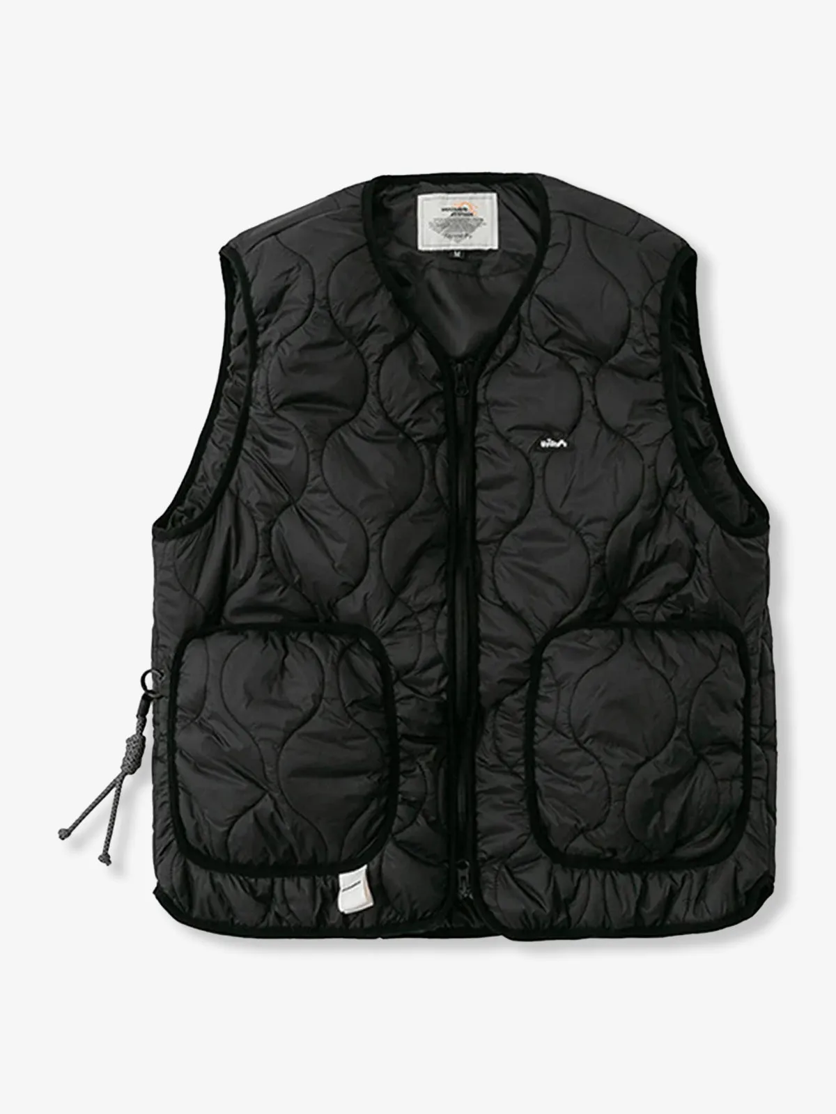 Quilted Vest with Embroidery and Double Zipper sold by Karaku product image thumbnail 2