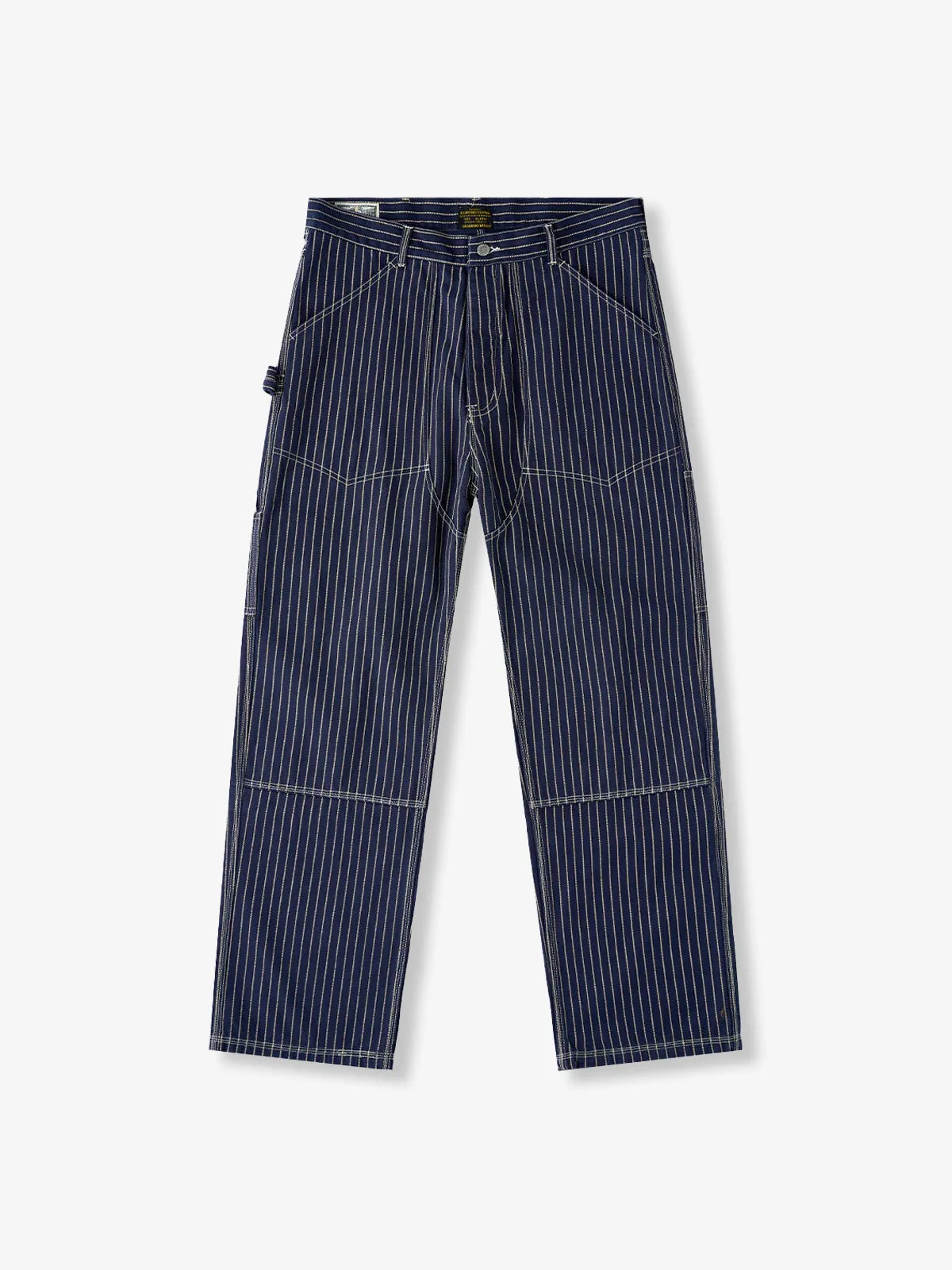 Washed Denim Pants – Wabash Stripe & Solid 3 Colors sold by Karaku