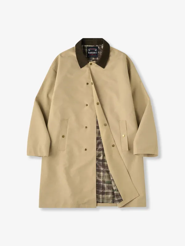 [Pre-Order] Corduroy Collar Functional Balmacaan Coat sold by Karaku