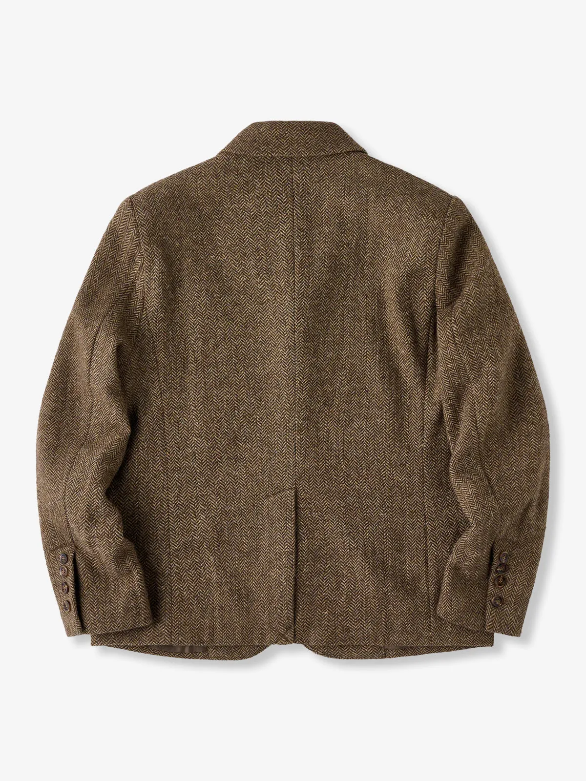 Wool-Blend Herringbone Tweed Tailored Jacket sold by Karaku product image thumbnail 2