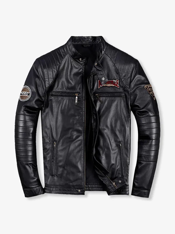 Vintage-Washed or Classic Cut Leather Jacket made by Karaku