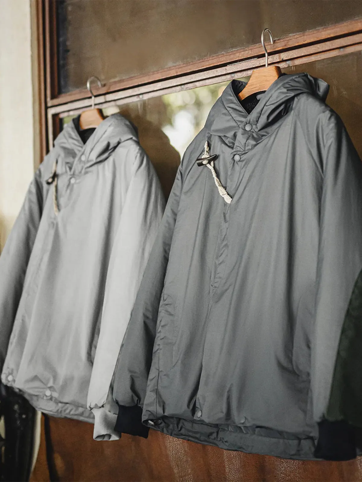 Modified N-3B Military Parka Jacket with Contrast Elbow Patches sold by Karaku product image thumbnail 3