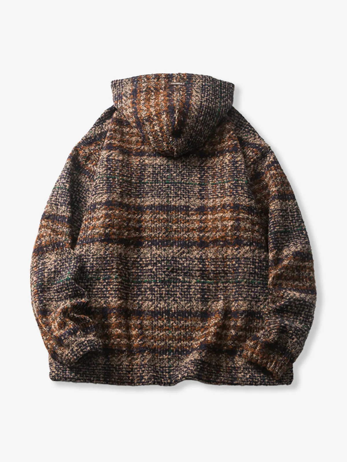 Embroidered Wool-Blend Tweed Check Hoodie sold by Karaku product image thumbnail 2