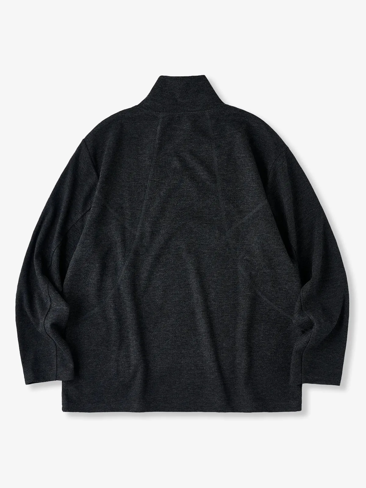 Brushed Wool-Blend High-Neck Sweatshirt sold by Karaku product image thumbnail 3