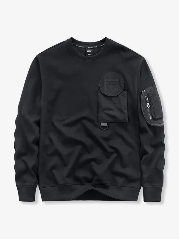 Multi-Functional Pockets Sweatshirt sold by Karaku