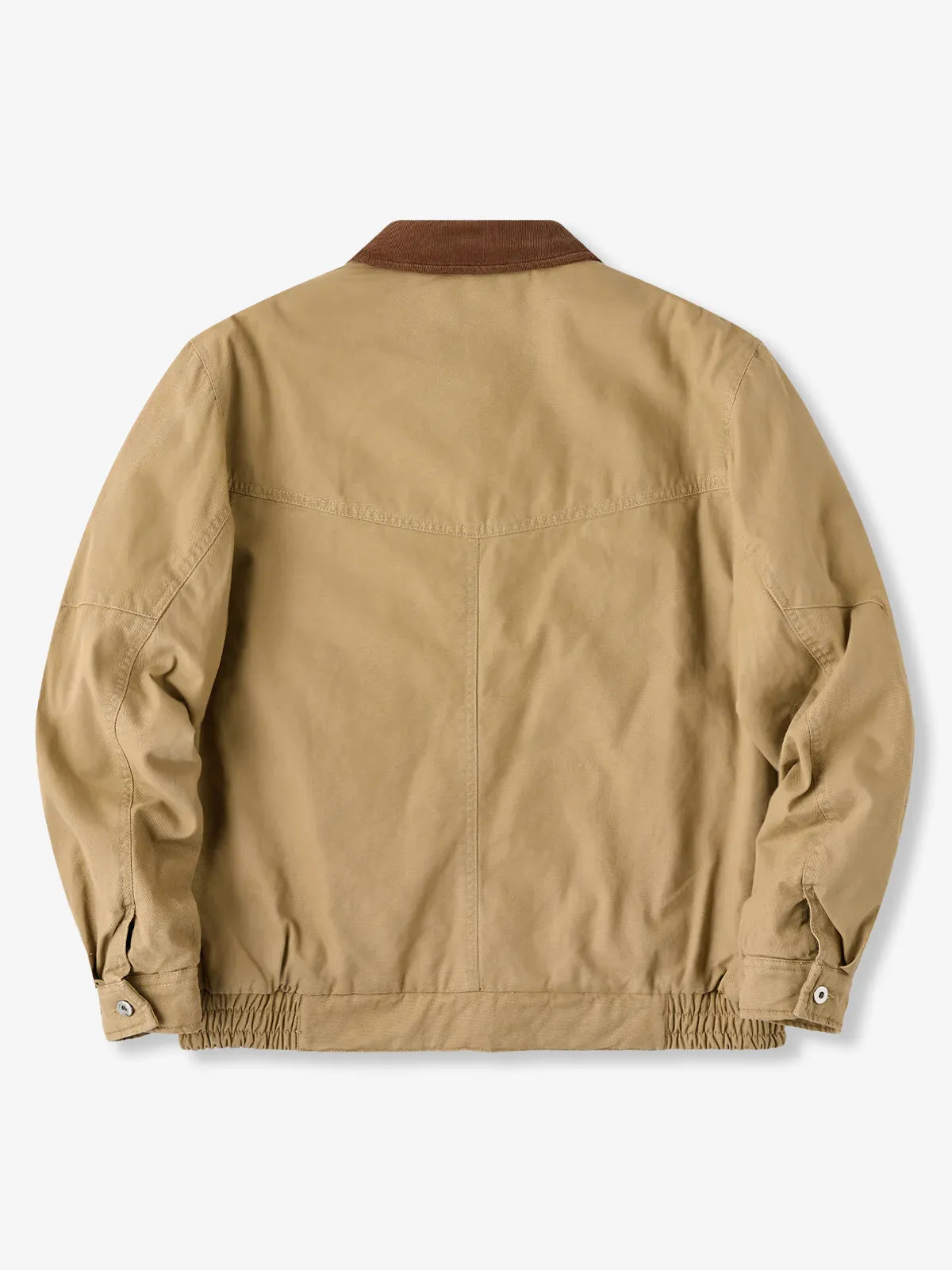 Corduroy Collar Quilted Detroit Jacket with Checked Lining sold by Karaku product image thumbnail 5