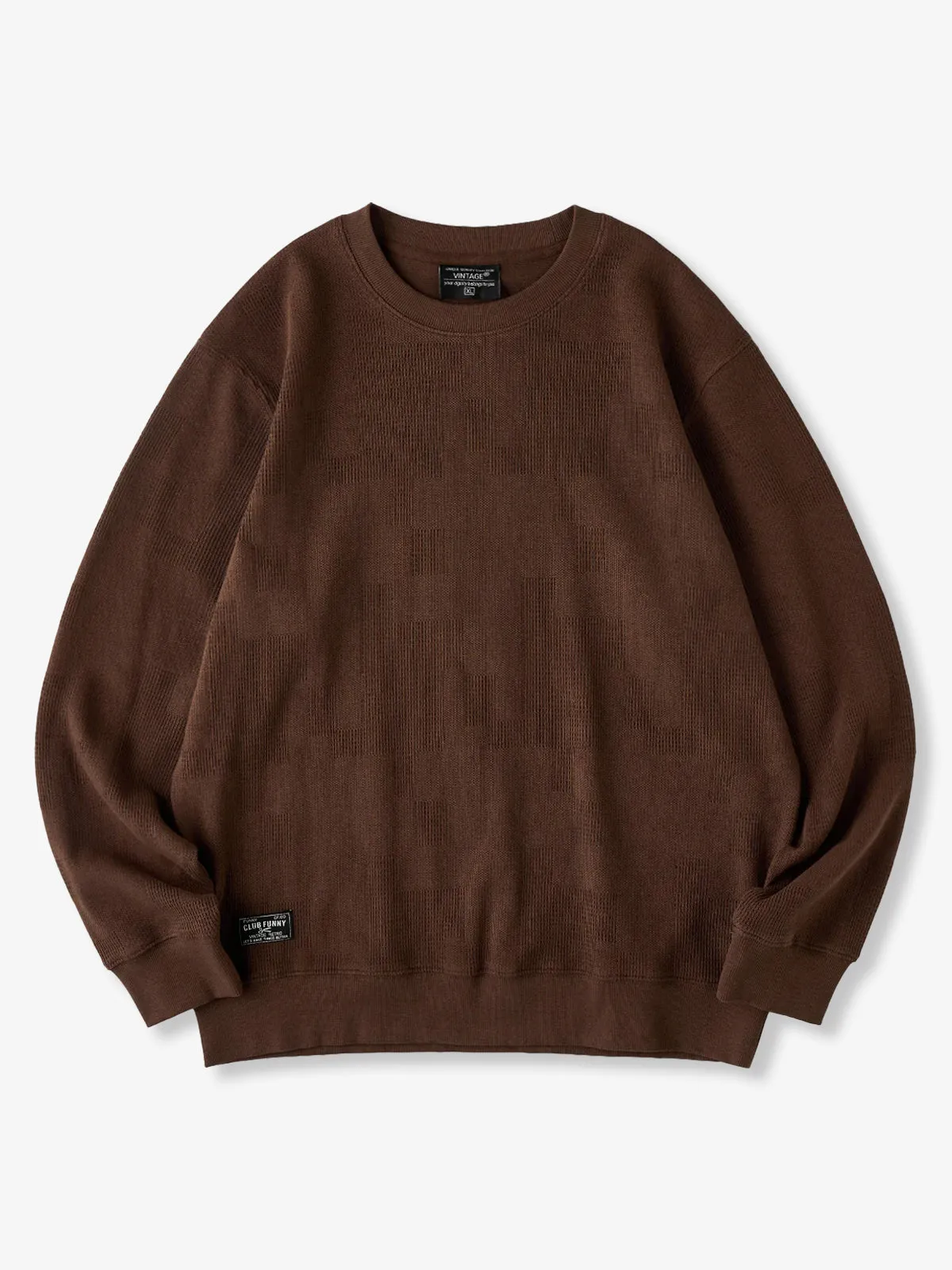 320g Heavyweight Jacquard Knit Sweatshirt sold by Karaku product image thumbnail 3
