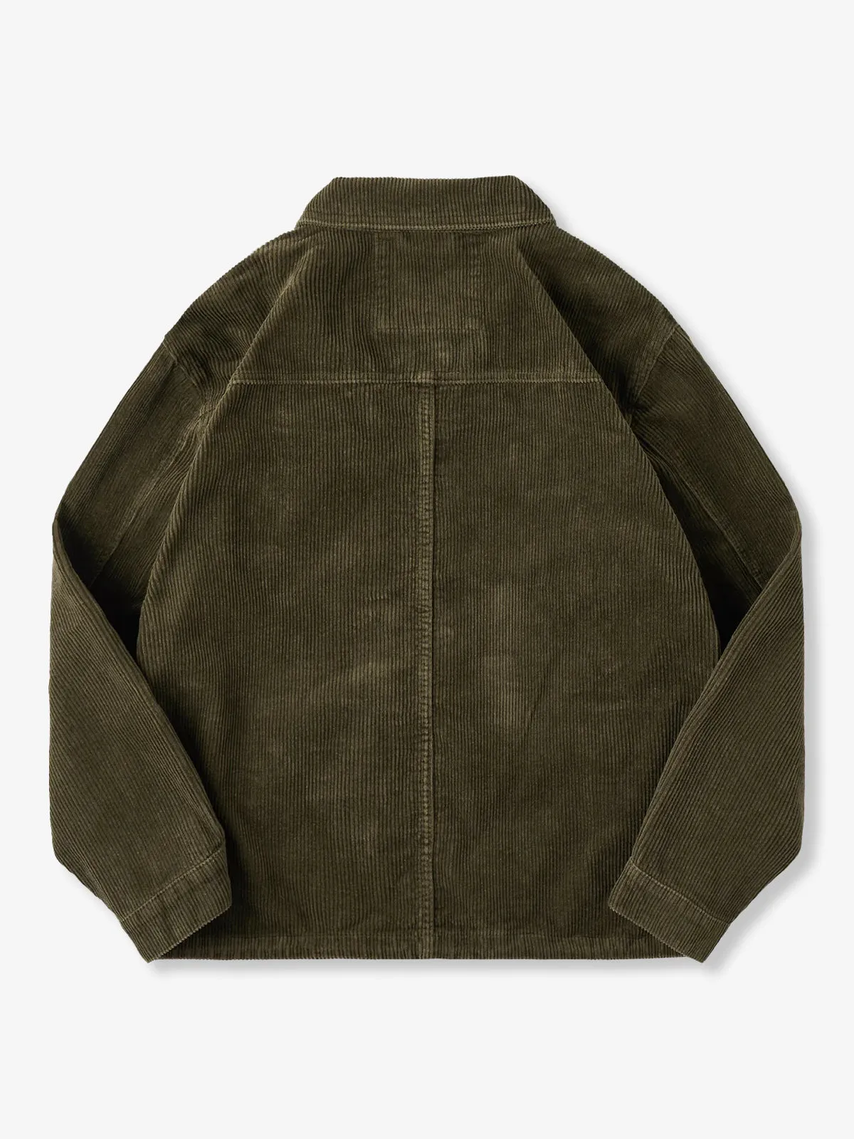Corduroy Jacket with 4 Pockets and Concealed Button Placket sold by Karaku product image thumbnail 3