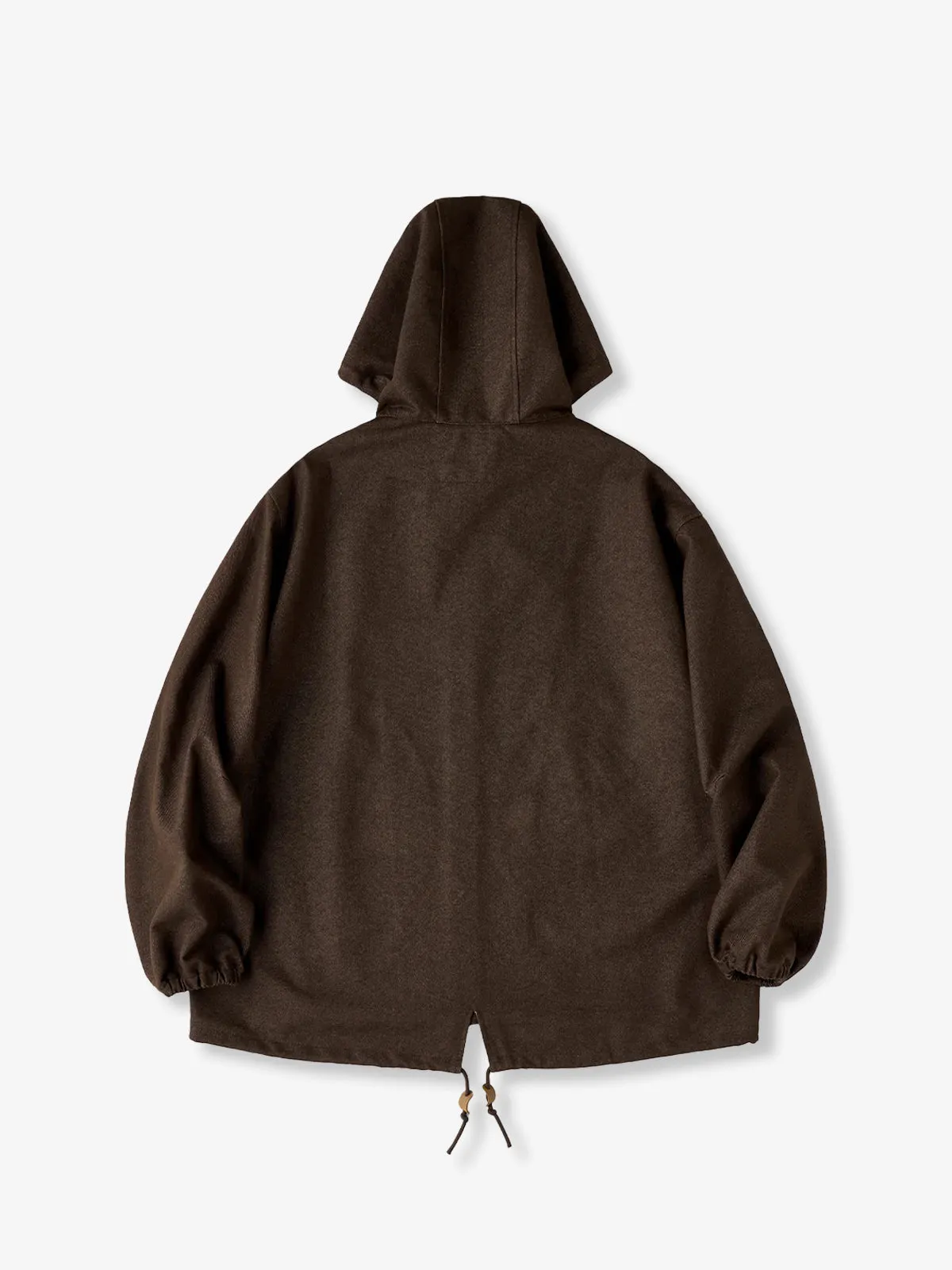 Denim Hooded Jacket with ‘Karaku’ Embroidered Logo and Ethnic-Pattern Lining sold by Karaku product image thumbnail 3