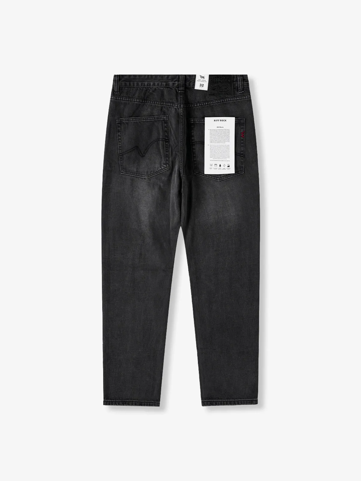 Whisker & Washed Straight Denim Pants sold by Karaku product image thumbnail 2