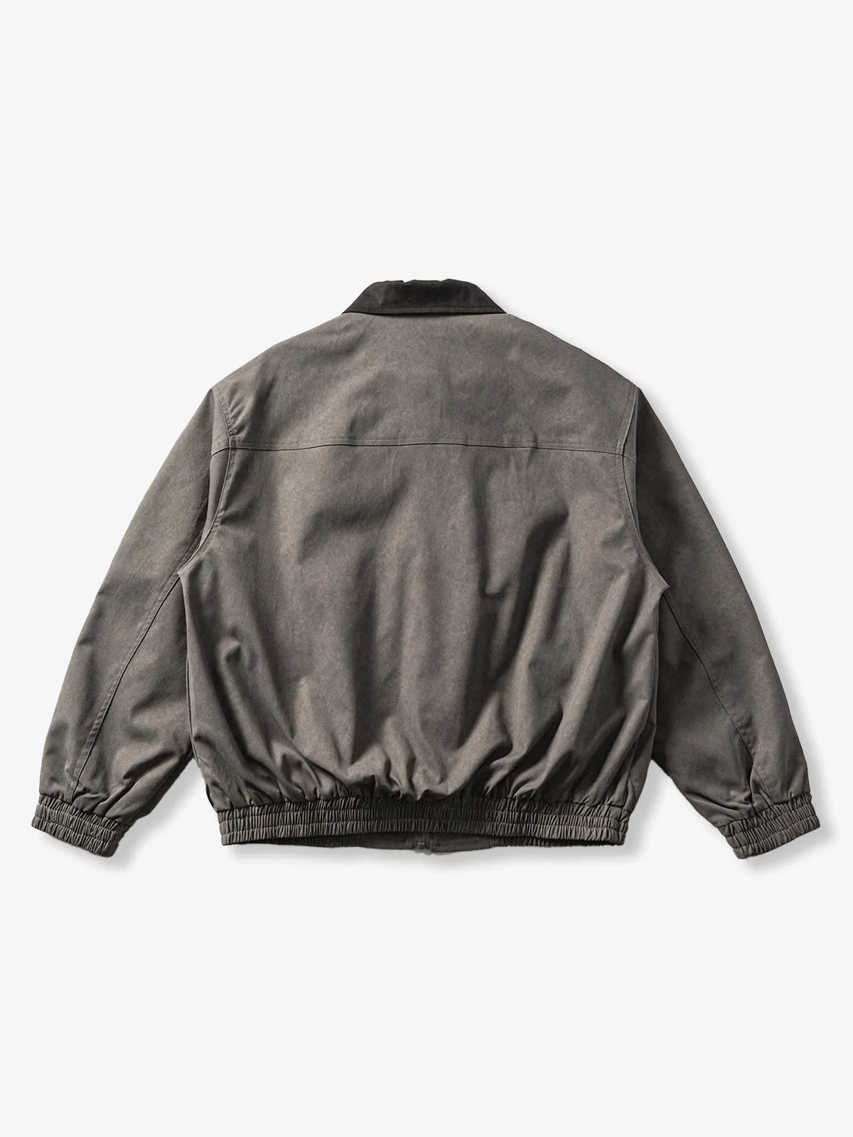 Vintage Multi-Zip Pocket Contrast-Collar Relaxed Work Jacket sold by Karaku product image thumbnail 4