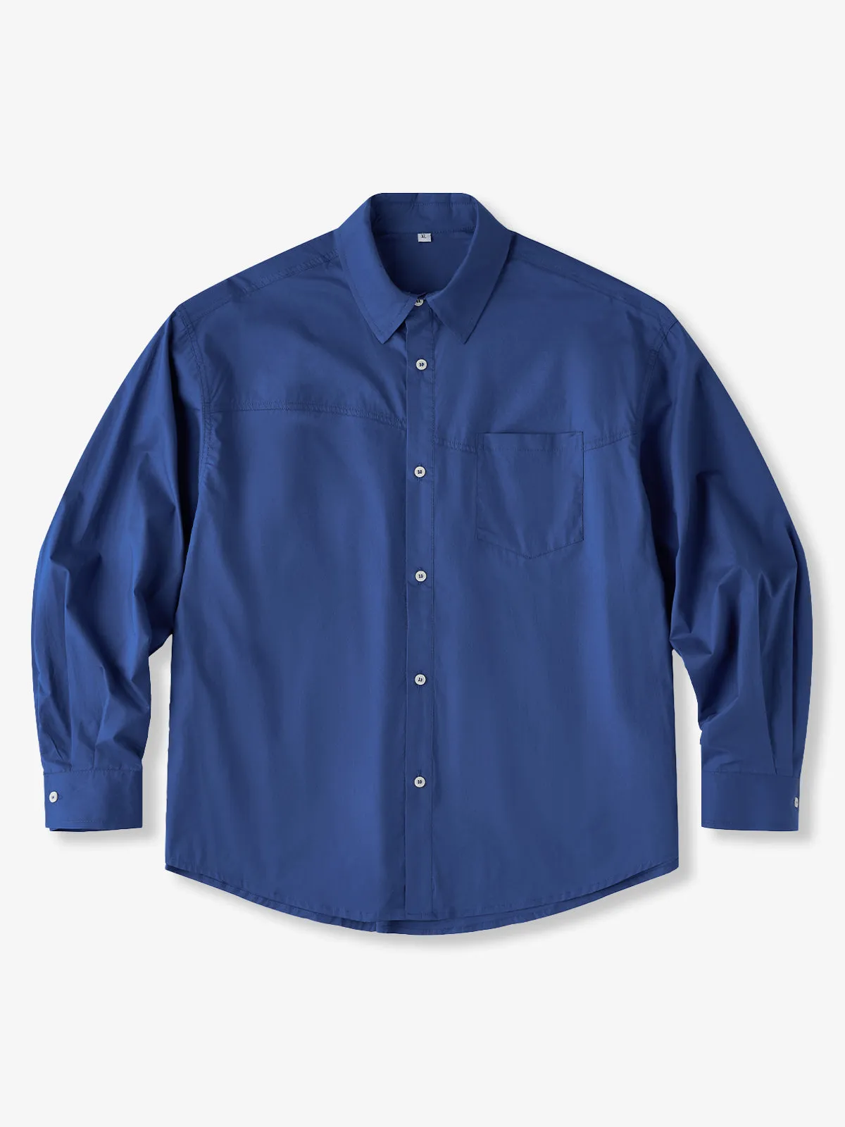 4-Color Wave Stitch Cotton Long-Sleeve Shirt sold by Karaku product image thumbnail 2