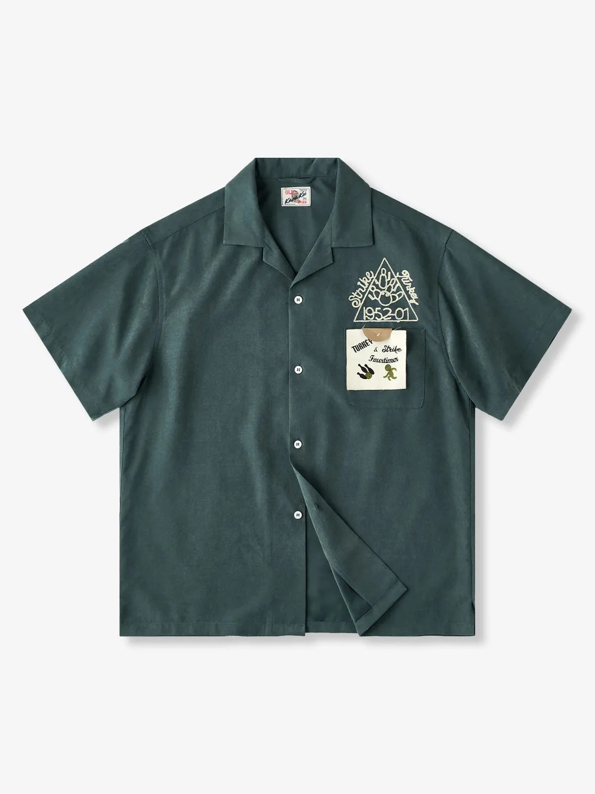 Bowling Cuban Collar Short-Sleeve Shirt sold by Karaku