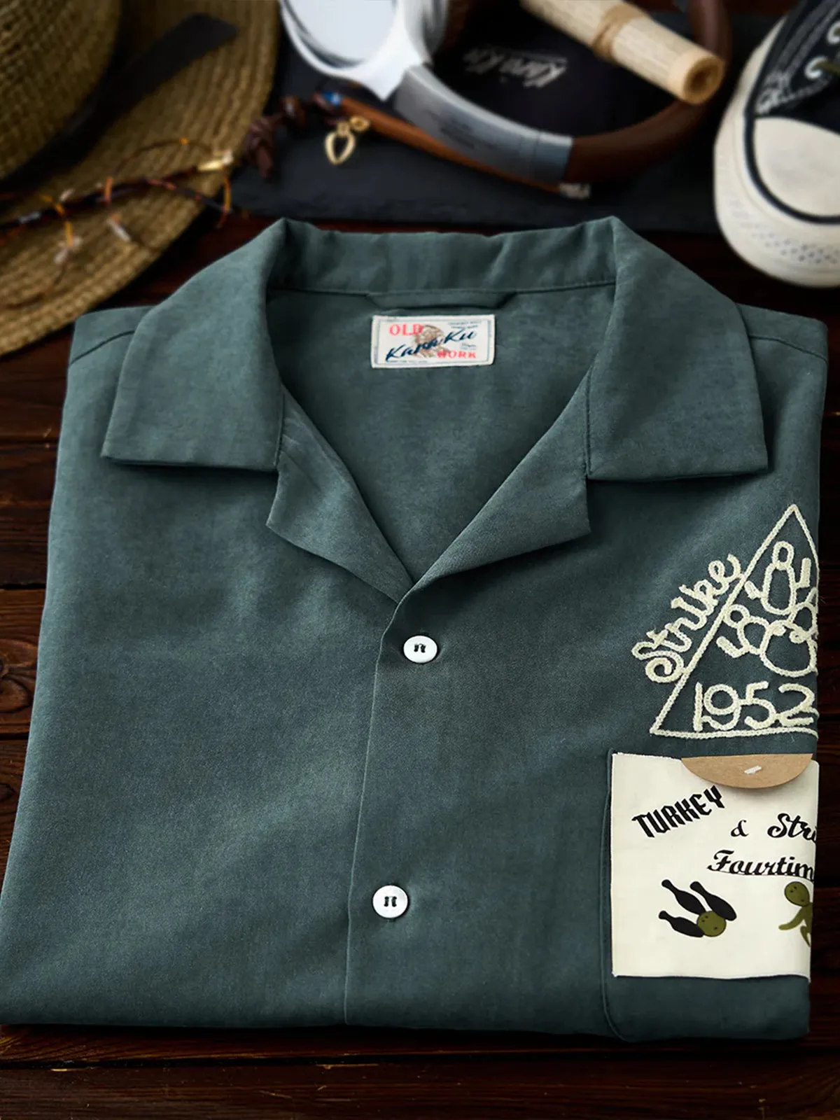 Bowling Cuban Collar Short-Sleeve Shirt sold by Karaku product image thumbnail 5