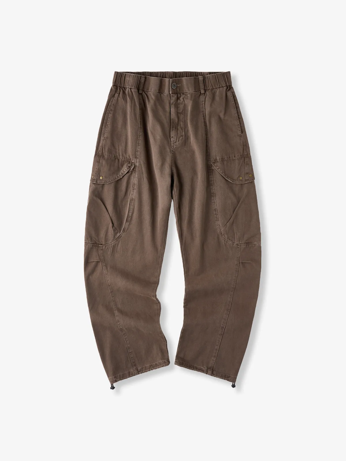 Drawstring Hem Easy Cargo Pants 4-Color sold by Karaku product image thumbnail 2