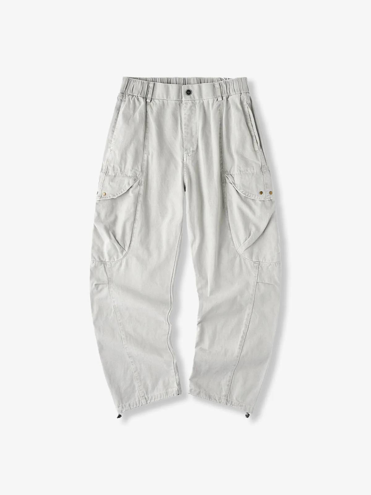 Drawstring Hem Easy Cargo Pants 4-Color sold by Karaku product image thumbnail 4