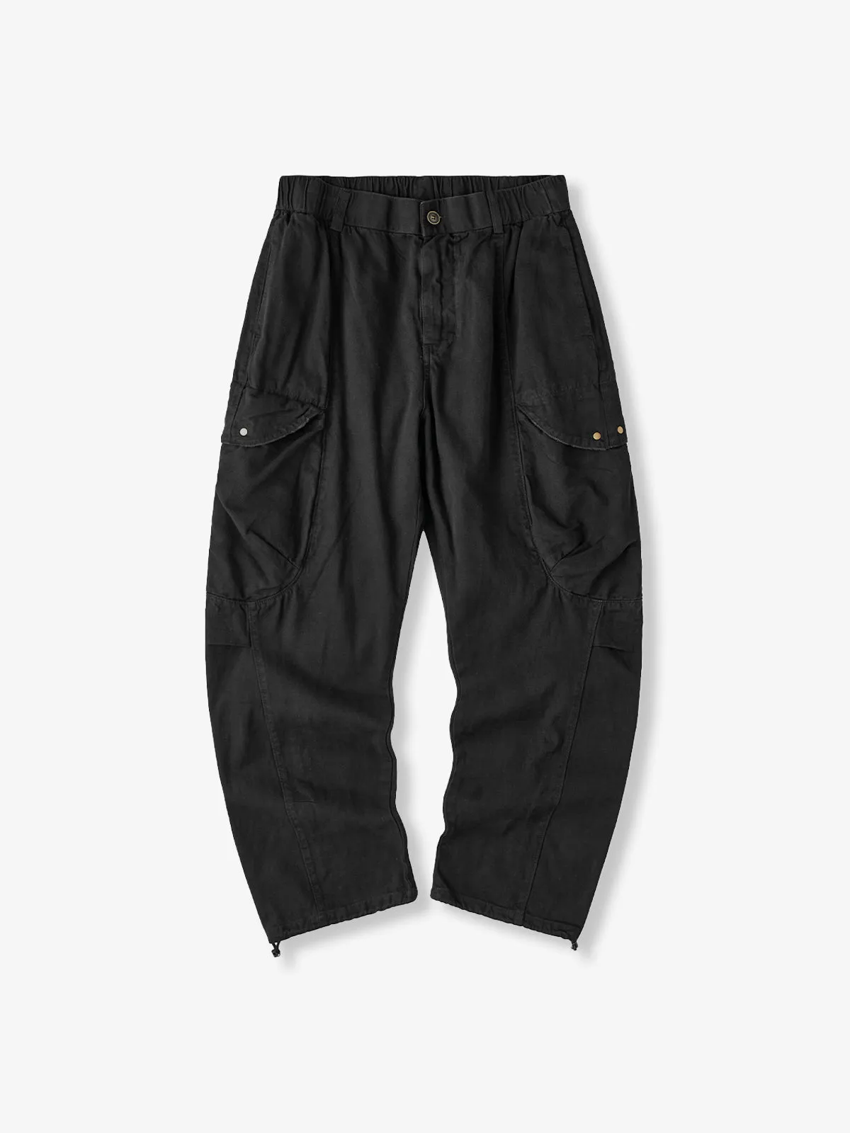 Drawstring Hem Easy Cargo Pants 4-Color sold by Karaku product image thumbnail 3