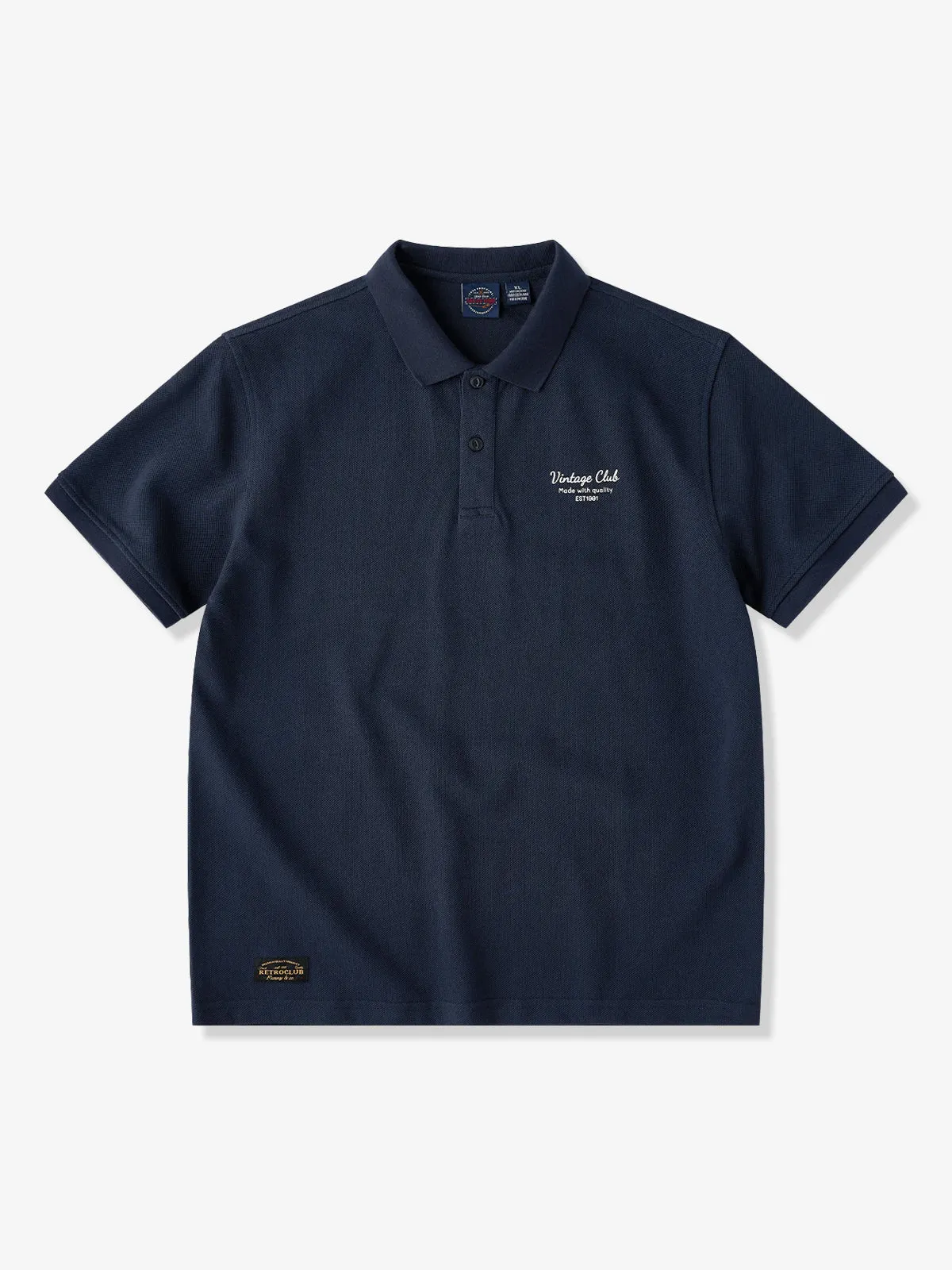 Chest Mini Print 280g Cotton Pique Polo Shirt sold by Karaku product image thumbnail 2