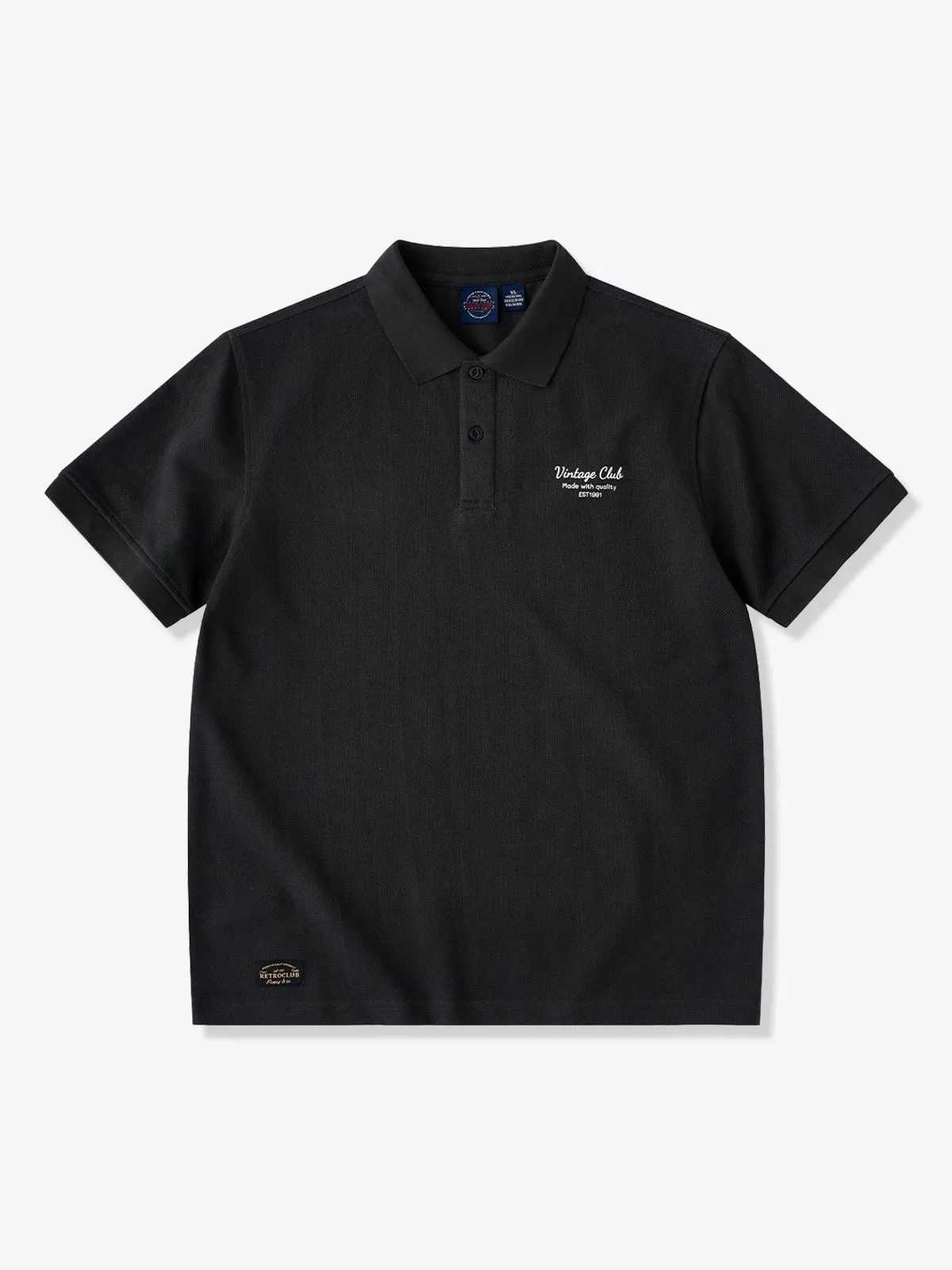 Chest Mini Print 280g Cotton Pique Polo Shirt sold by Karaku