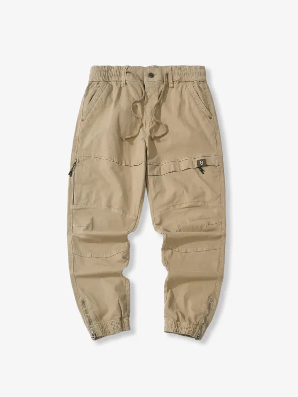 Hem-Zip Tactical Pants with Knee Patches made by Karaku