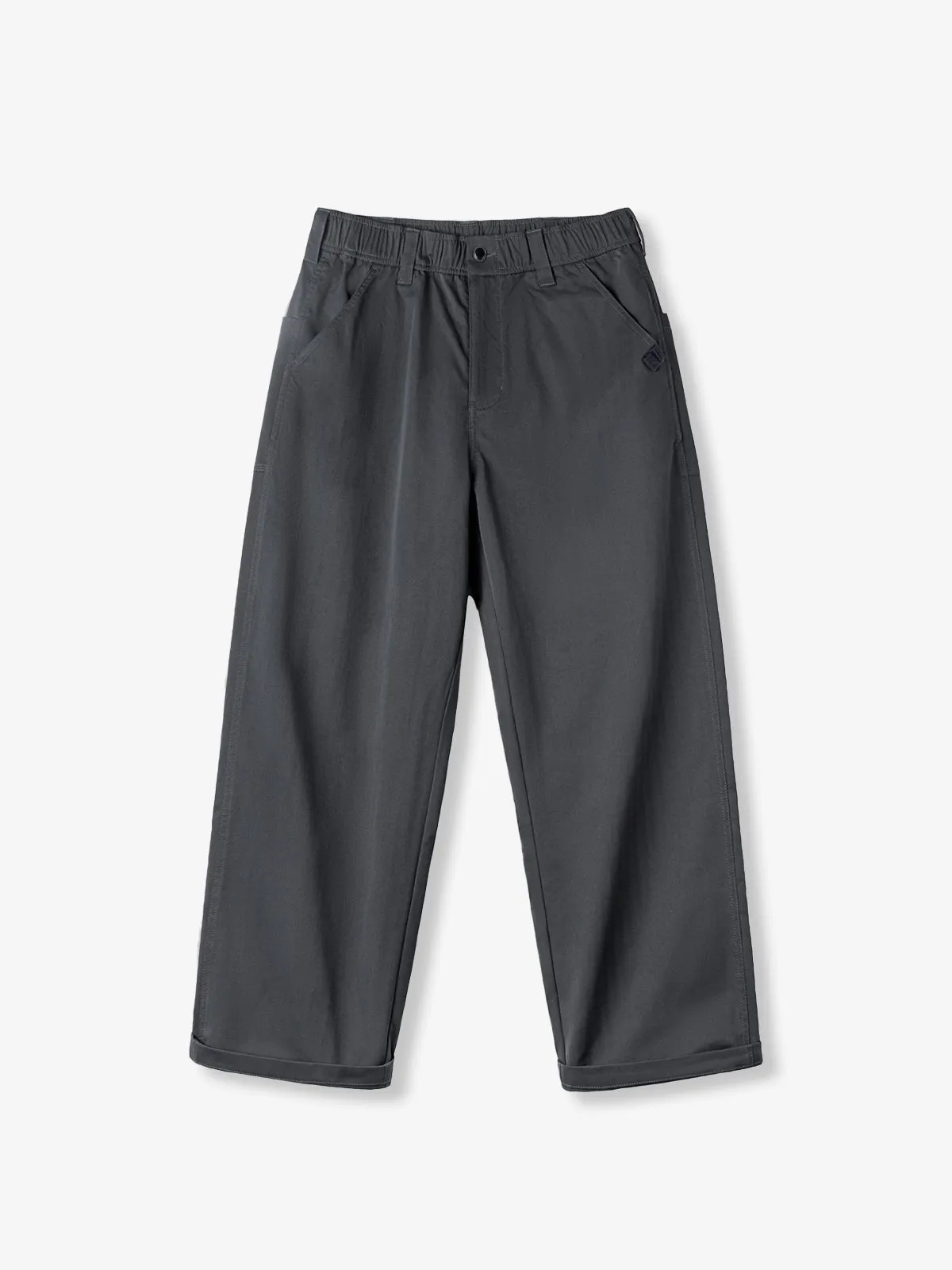 Tailored Black Pleated Straight-Leg Pants sold by Karaku