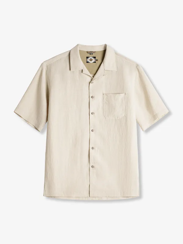 Lyocell Tencel Cuban Collar Old Money Style Short-Sleeve Shirt made by Karaku