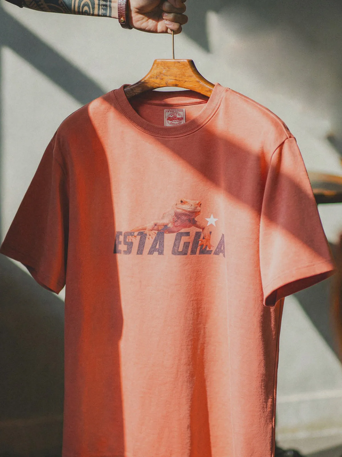 Gila Monster Sunset Orange Short-sleeve Tee sold by Karaku product image thumbnail 2