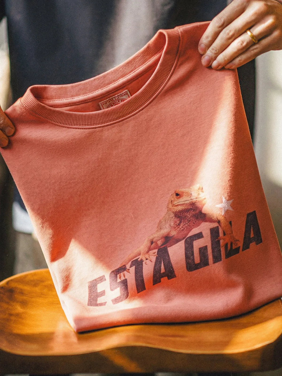 Gila Monster Sunset Orange Short-sleeve Tee sold by Karaku product image thumbnail 3