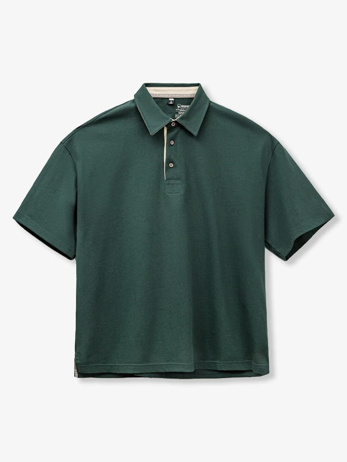 Old Money Style Heavyweight Polo Short-Sleeve T-Shirt sold by Karaku product image thumbnail 2