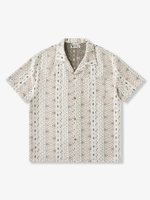 [Pre-order] Ethnic Jacquard-Woven Tencel-Blend Cuban Shirt made by Karaku