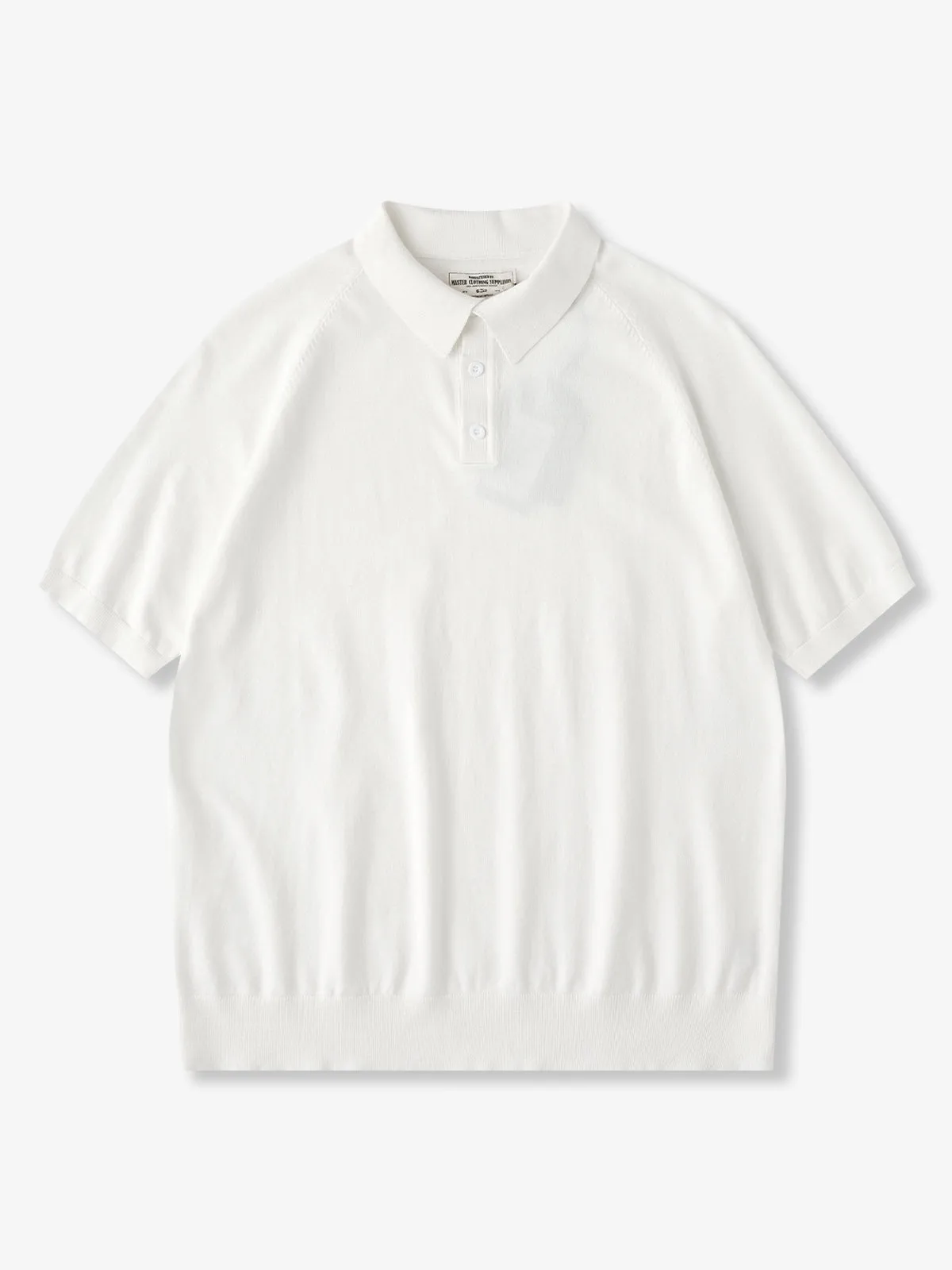 Business & Casual Solid 7-Color Raglan Sleeve Knit Polo Shirt sold by Karaku