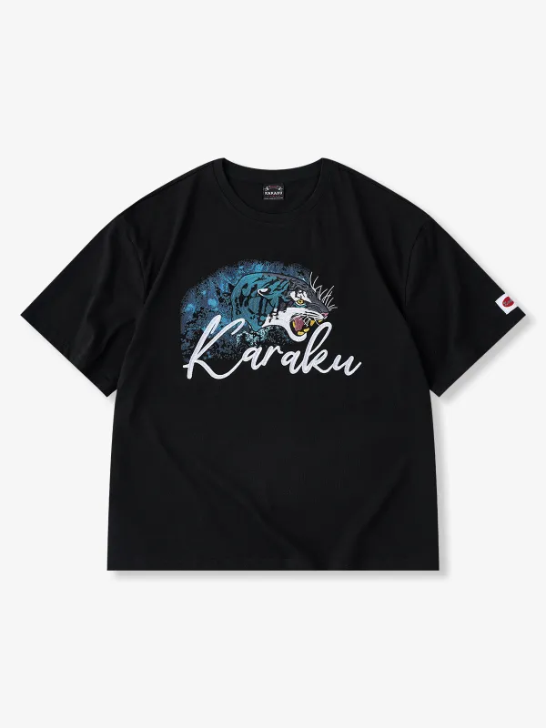 KARAKU × Raoh Tanaka “Bloom” Printed & Embroidered Cotton Tee made by Karaku