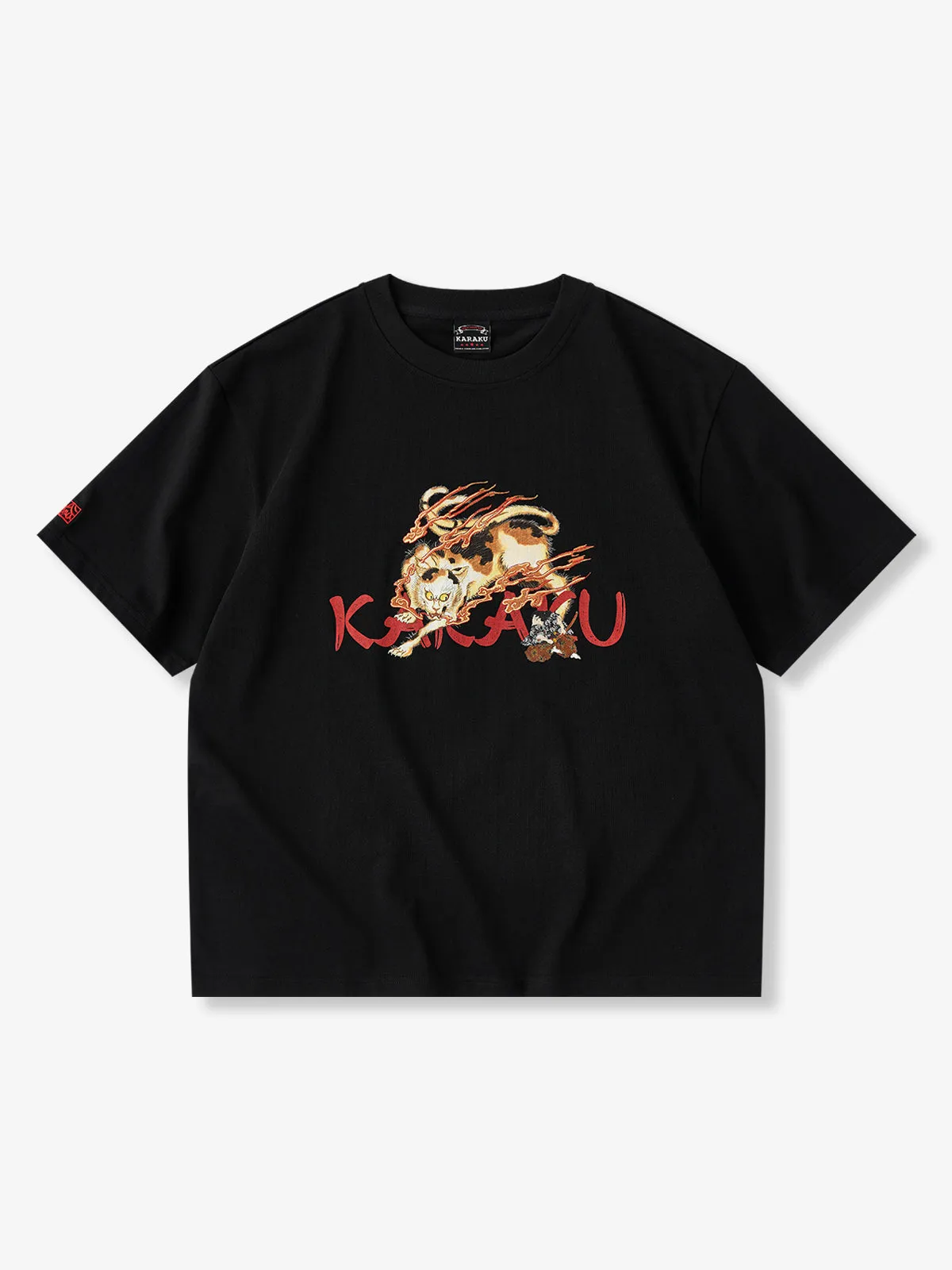 KARAKU × Koma “Strange Hundred Monster Stories” Printed & Embroidered Cotton T-Shirt sold by Karaku