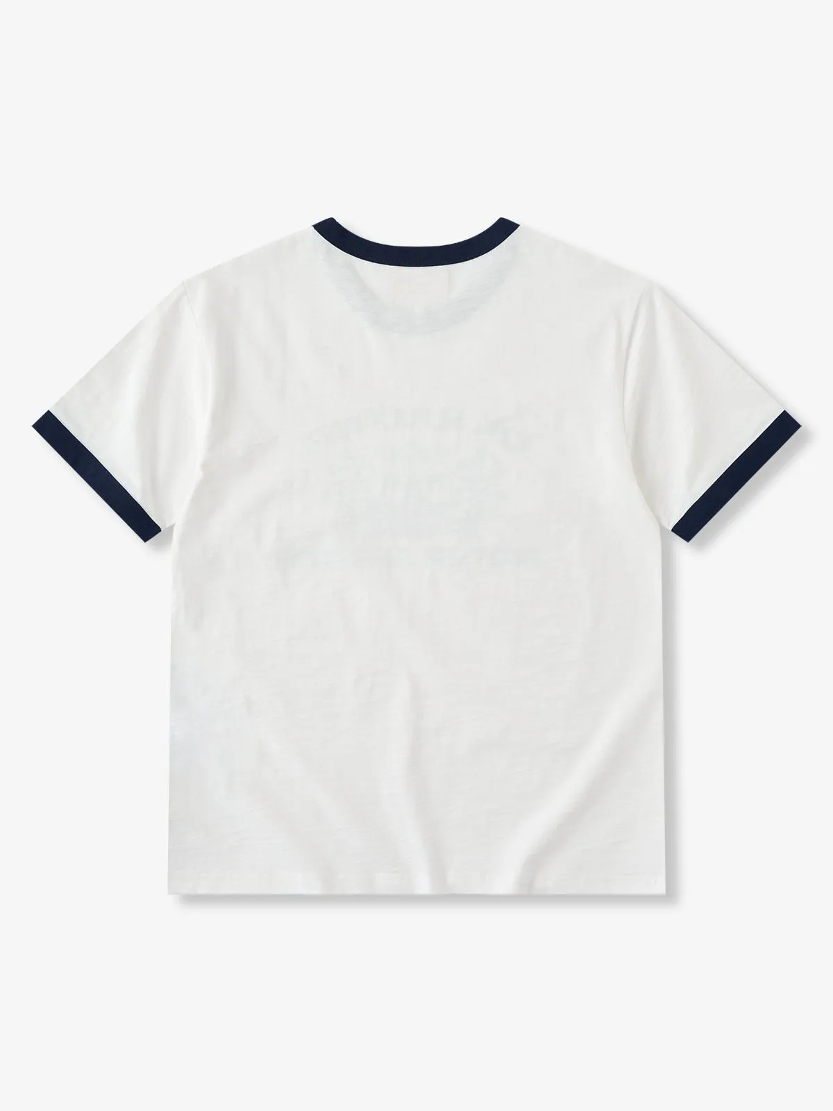 Heavyweight Slub Cotton Contrast Rib Vintage Racing Short Sleeve T-Shirt sold by Karaku product image thumbnail 4