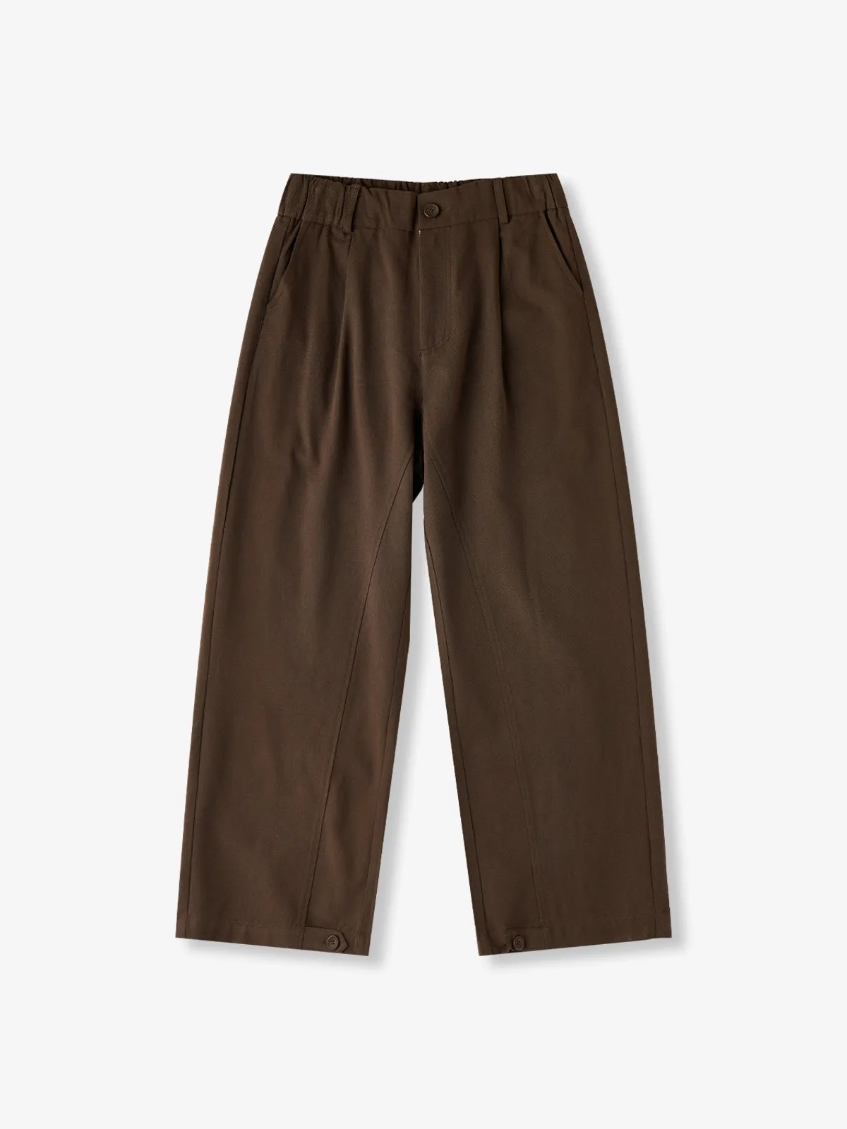 Retro Relaxed Straight-Leg Cotton-Viscose Pants sold by Karaku product image thumbnail 2
