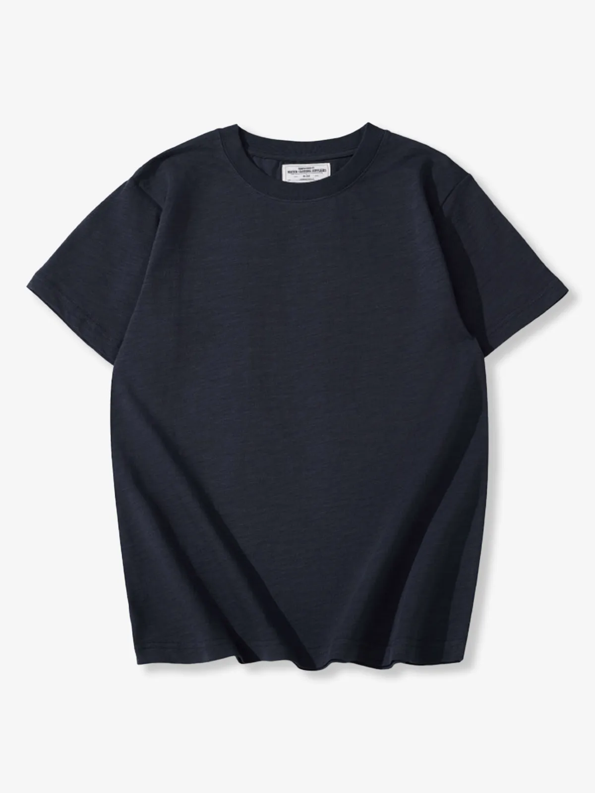 Heavyweight Slub Cotton Solid Basic T-Shirt sold by Karaku product image thumbnail 5