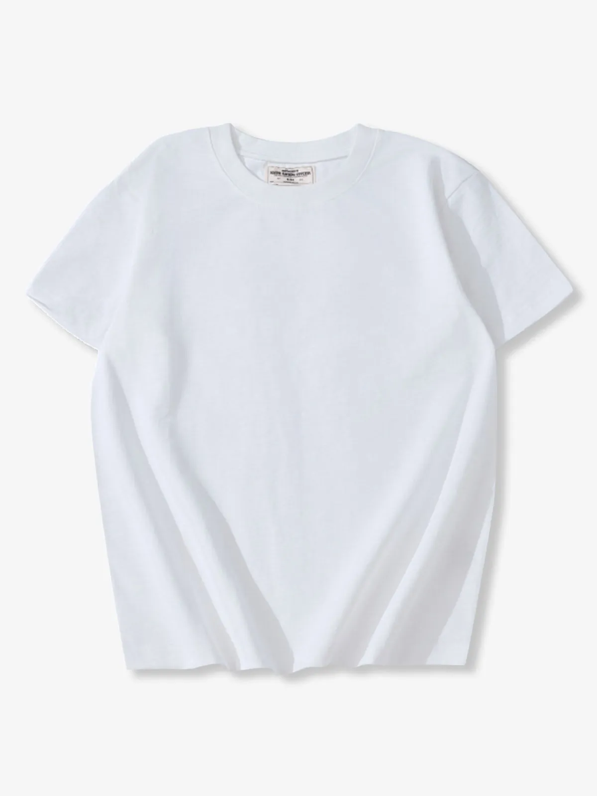 Heavyweight Slub Cotton Solid Basic T-Shirt sold by Karaku