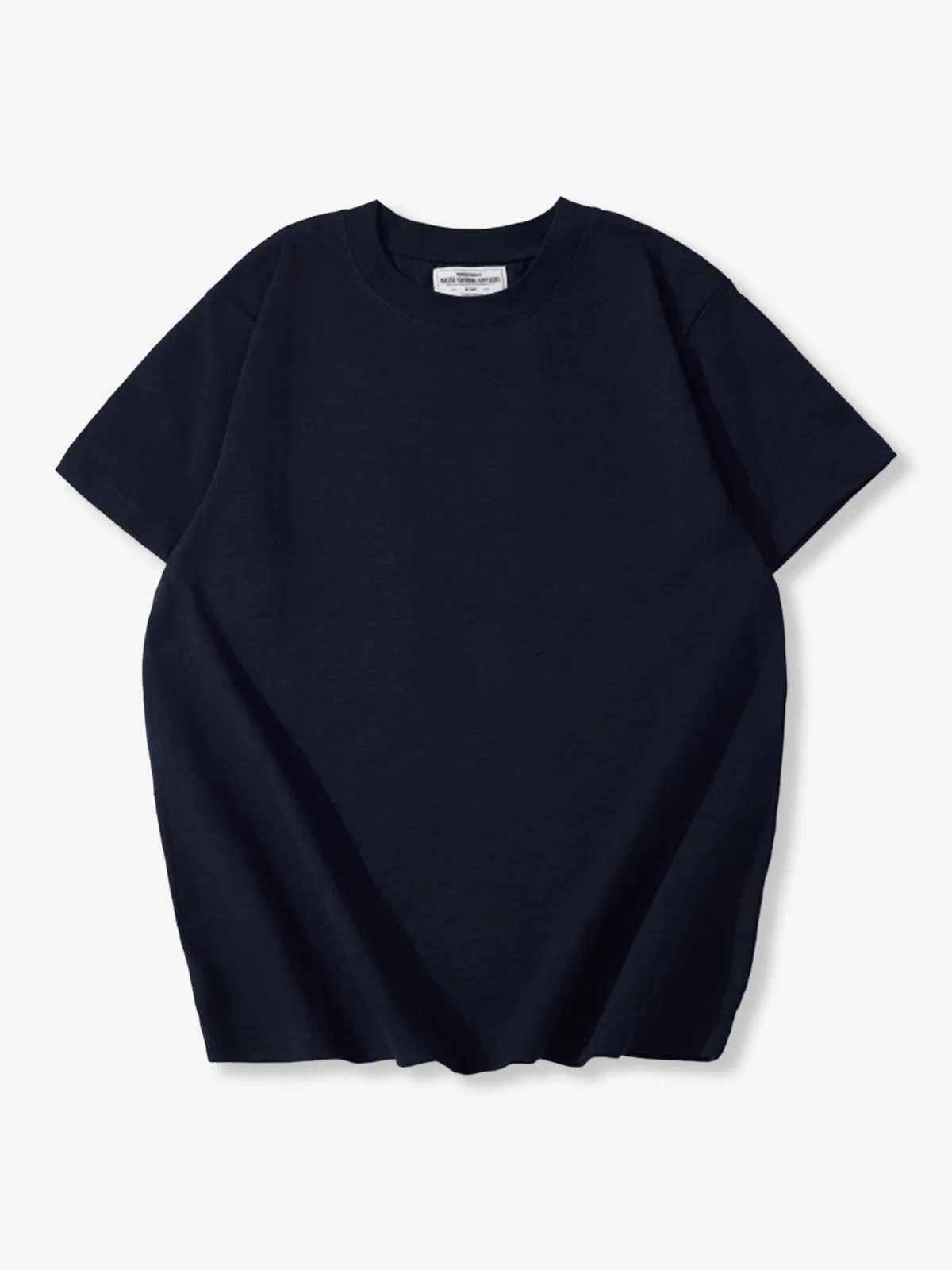 Heavyweight Slub Cotton Solid Basic T-Shirt sold by Karaku product image thumbnail 4