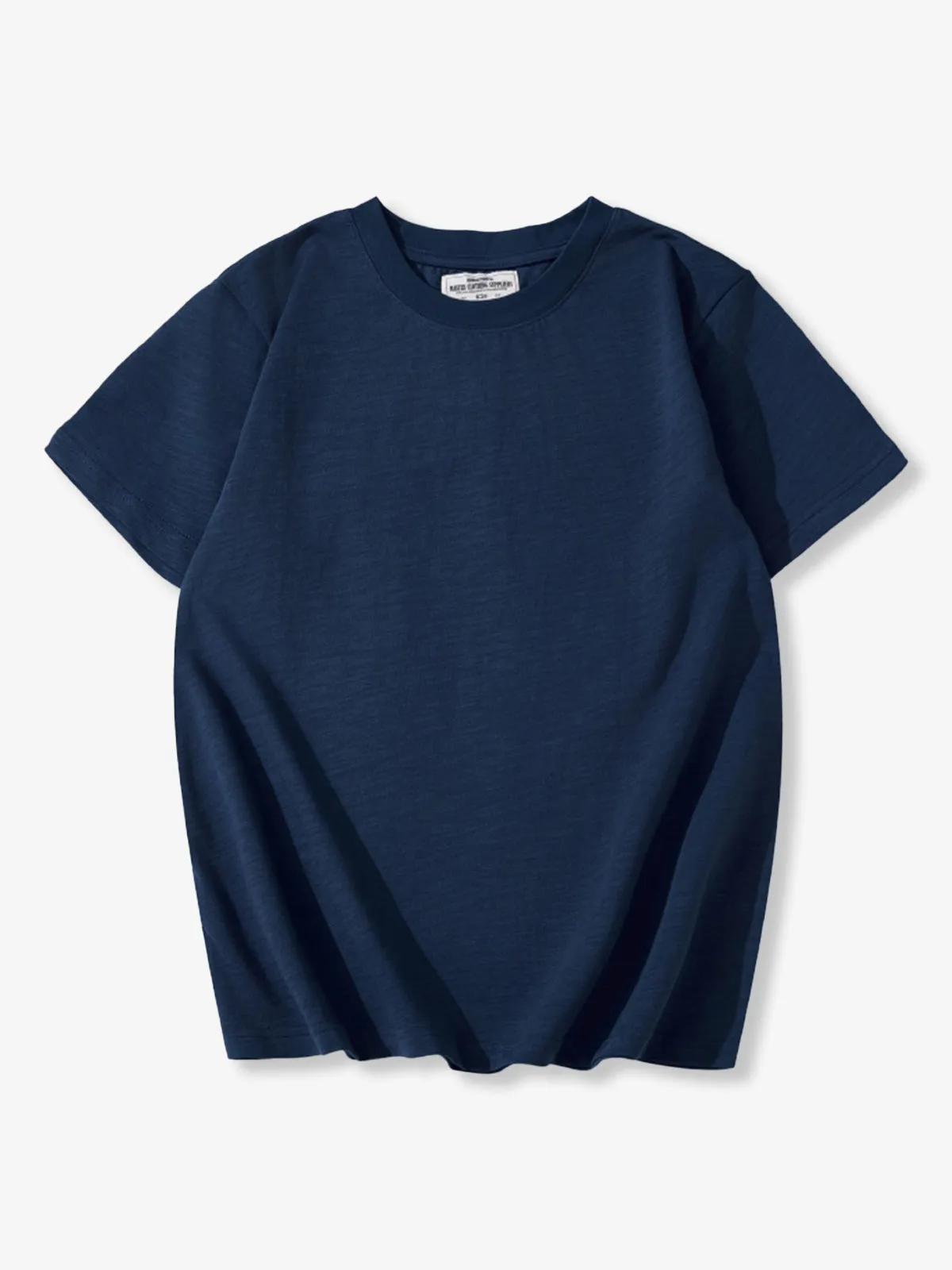 Heavyweight Slub Cotton Solid Basic T-Shirt sold by Karaku product image thumbnail 3