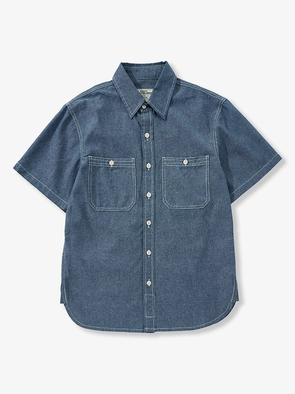 Western Snap Button Short Sleeve Denim Shirt sold by Karaku product image thumbnail 4