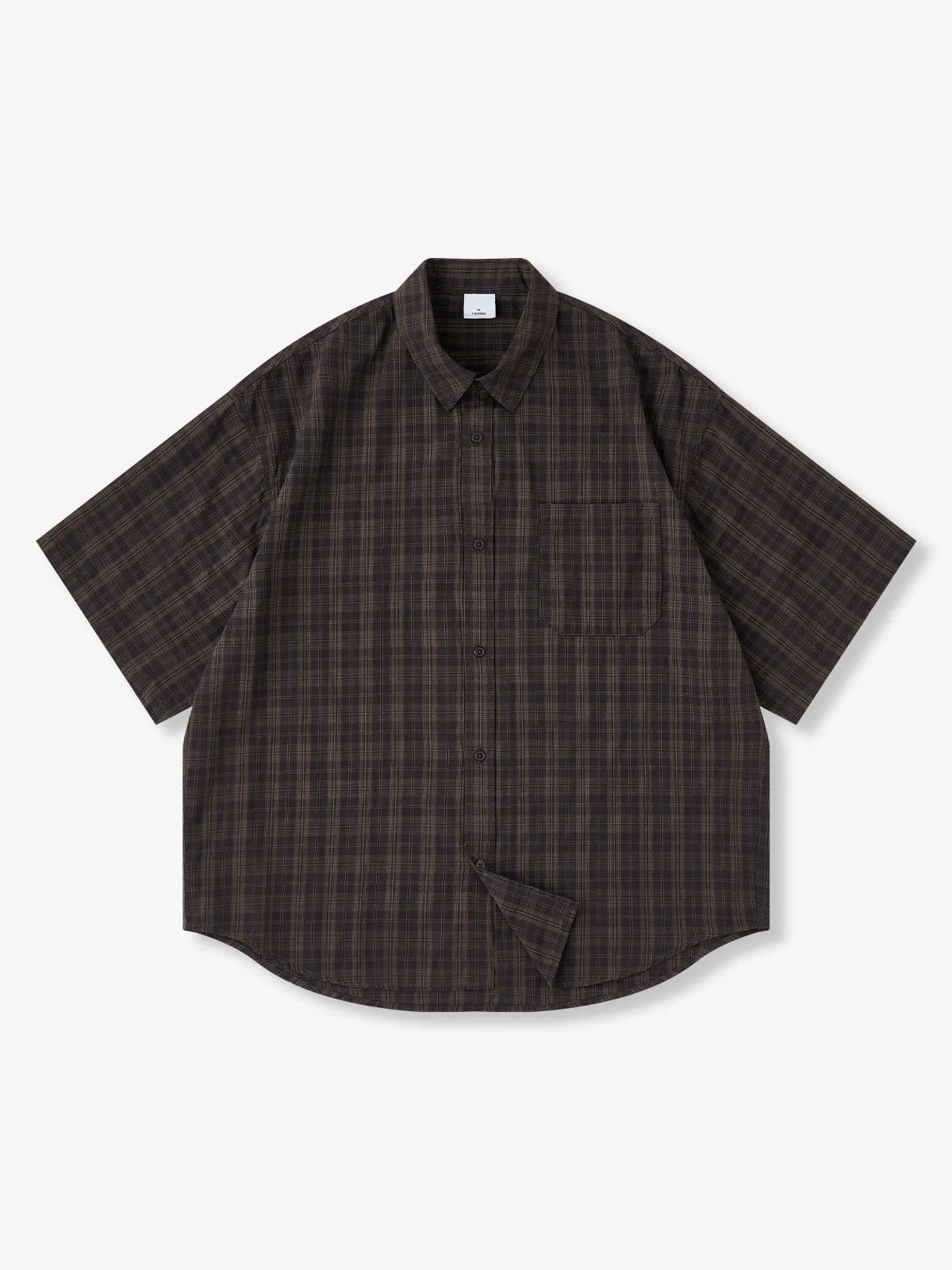 Vintage Plaid Short Sleeve Button-Up Shirt sold by Karaku