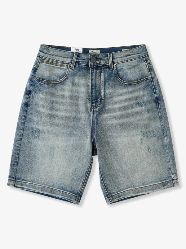 Vintage Washed Denim Shorts made by Karaku