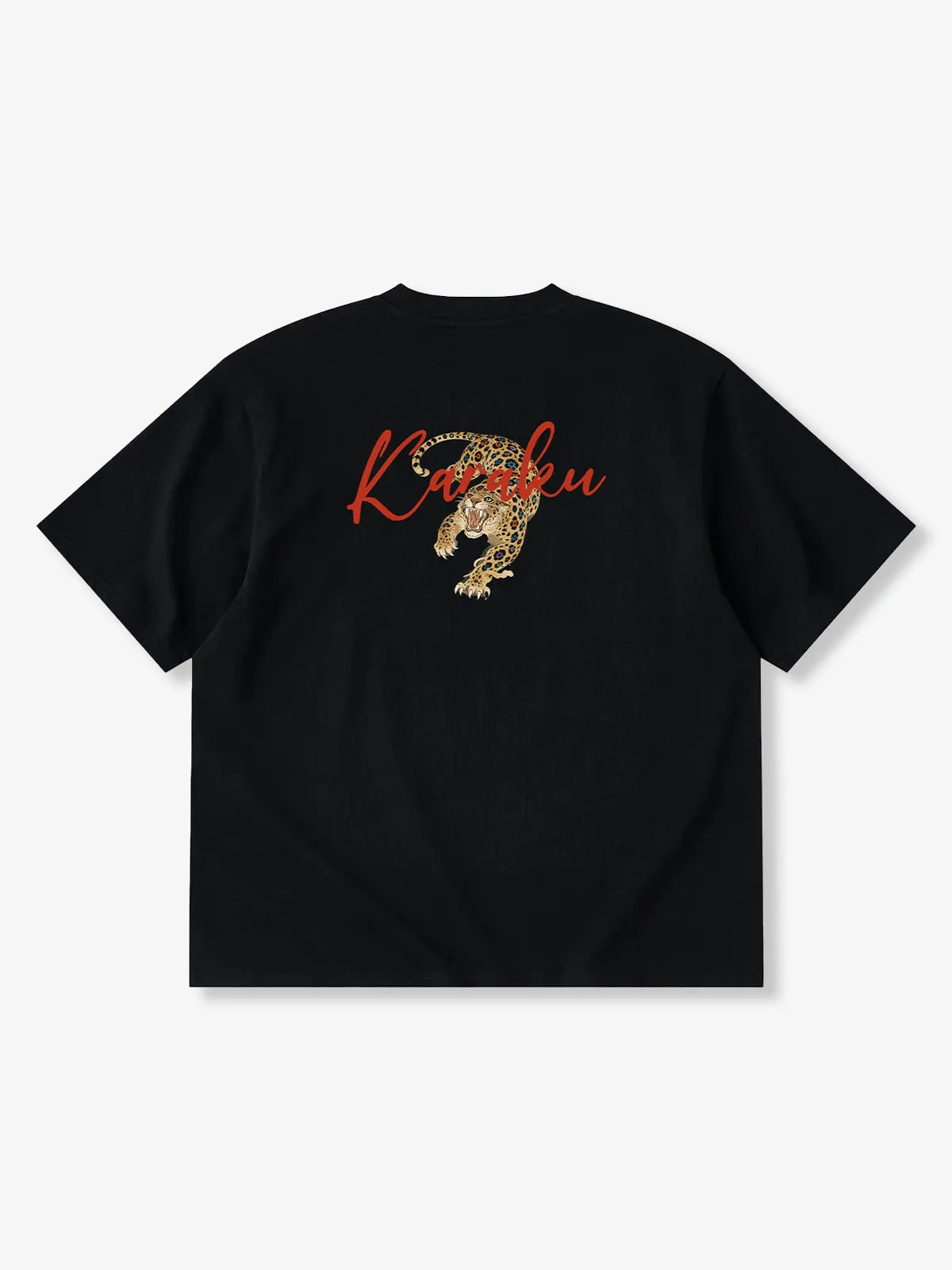 Leopard Print and “Leopard” KaraKu Embroidered Cotton Tee sold by Karaku product image thumbnail 2