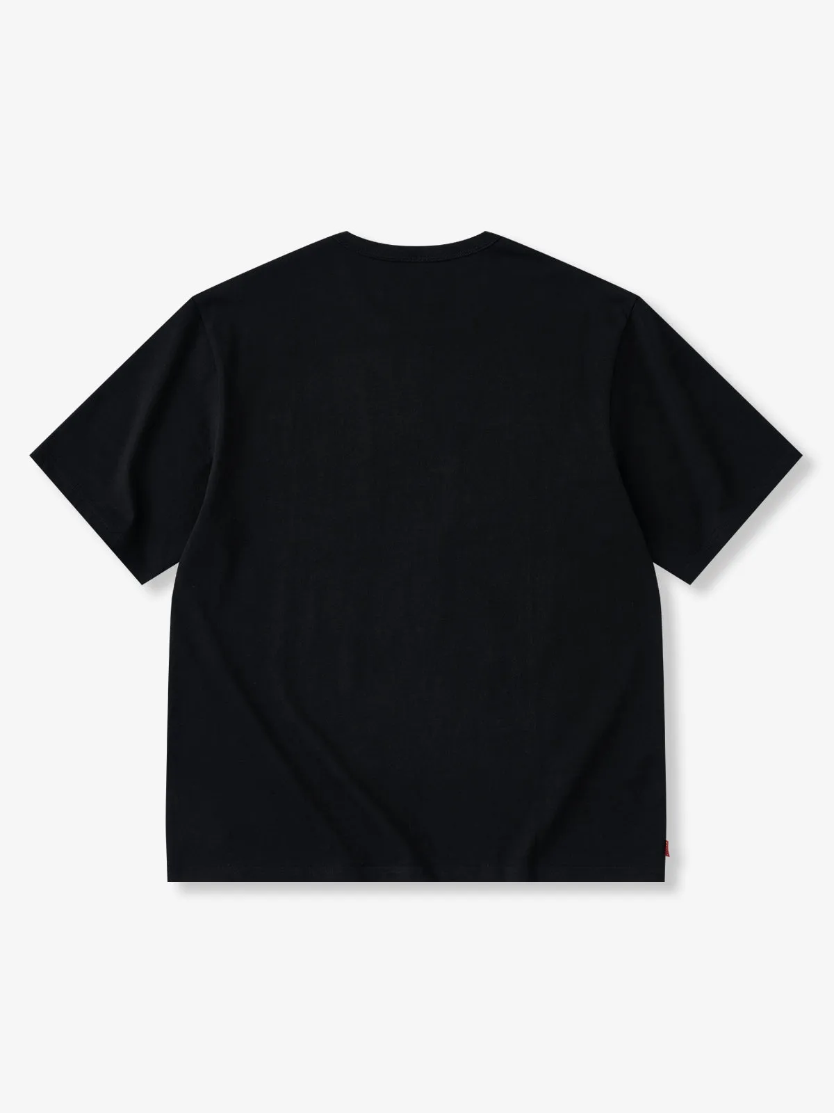 Glowing-Eyed Warrior Tiger Print Embroidered Cotton Tee sold by Karaku product image thumbnail 2