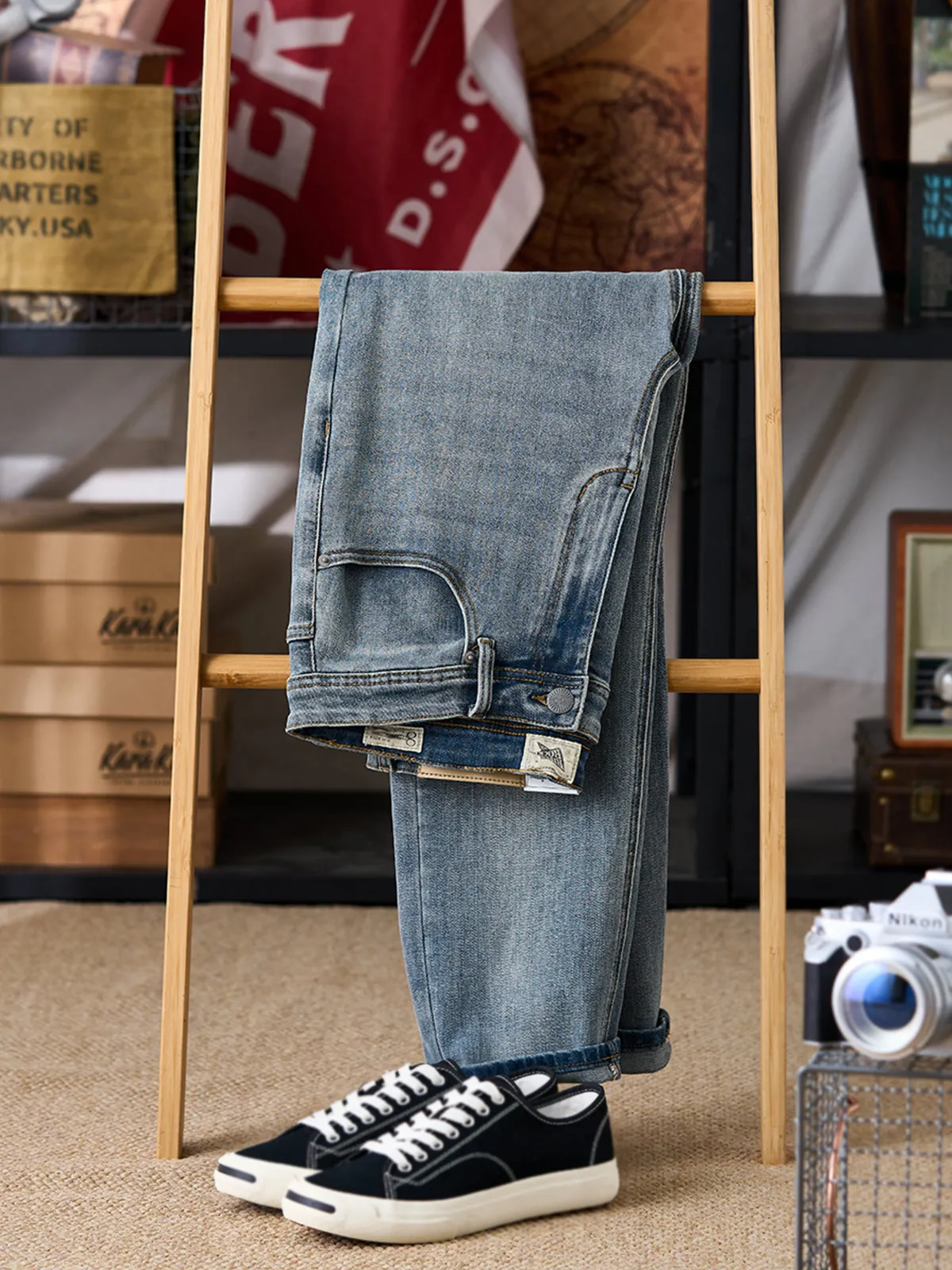 Classic Fade Straight-Leg Jeans sold by Karaku product image thumbnail 3