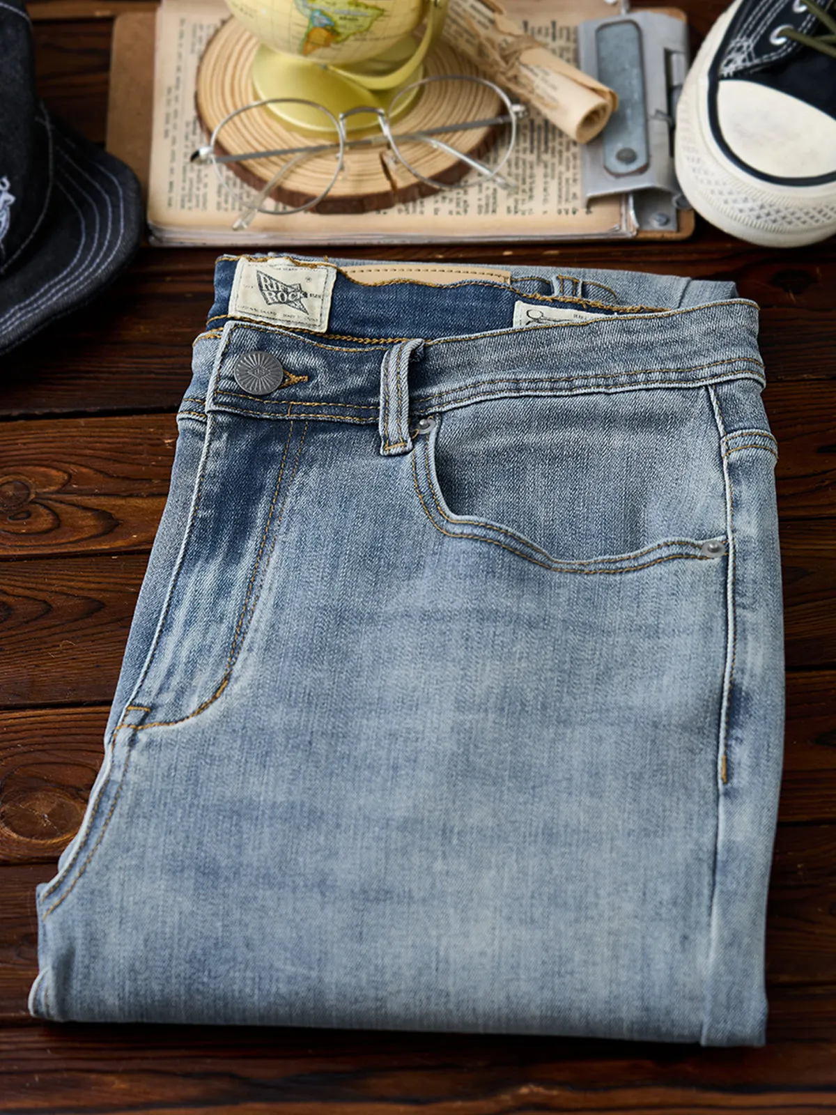 Classic Fade Straight-Leg Jeans sold by Karaku product image thumbnail 5