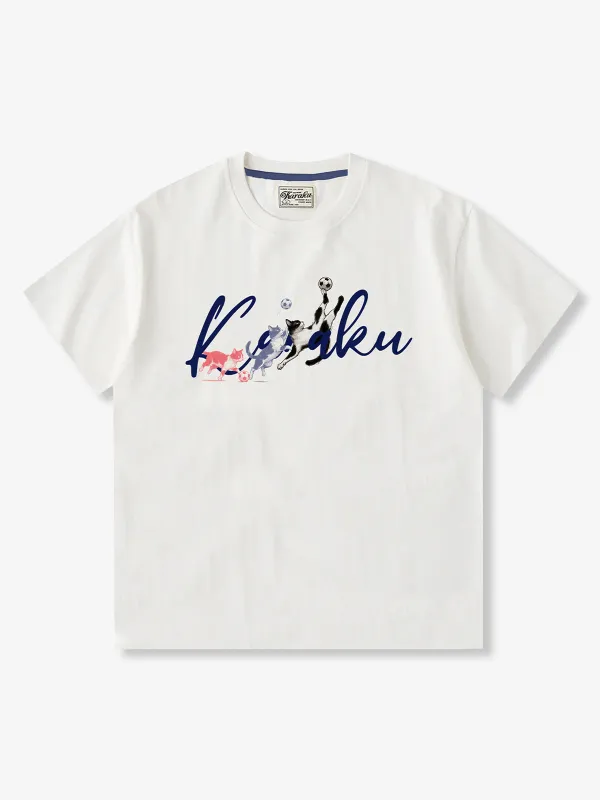 Soccer Cats Motion Sequence Graphic T-Shirt made by Karaku