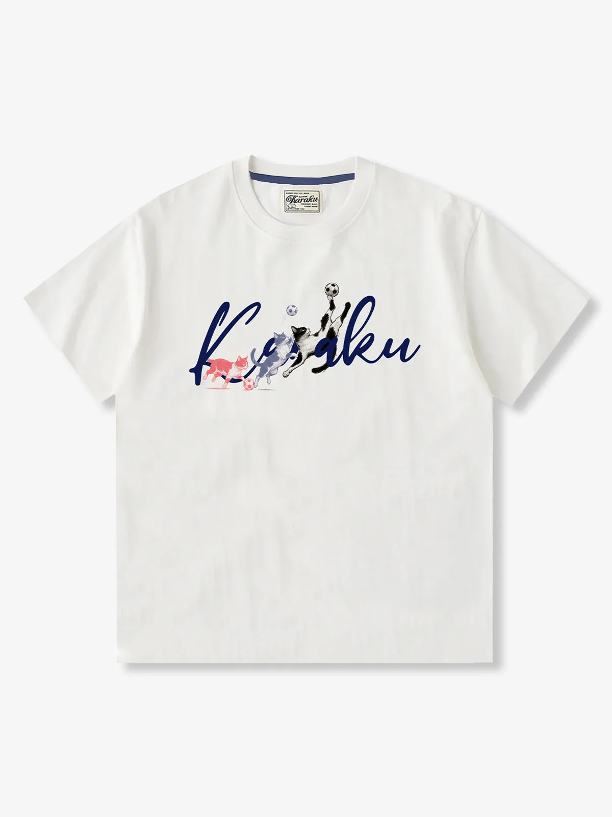 Soccer Cats Motion Sequence Graphic T-Shirt sold by Karaku